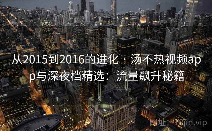从2015到2016的进化 · 汤不热视频app与深夜档精选：流量飙升秘籍  第2张