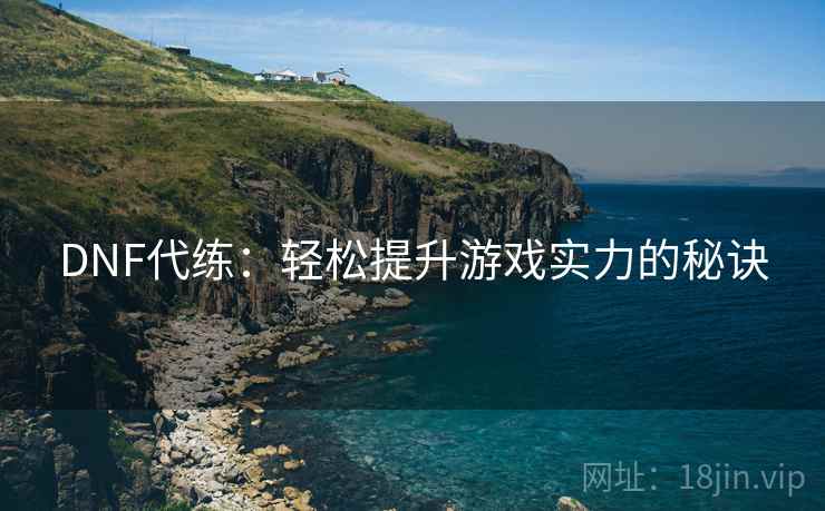 DNF代练：轻松提升游戏实力的秘诀  第1张