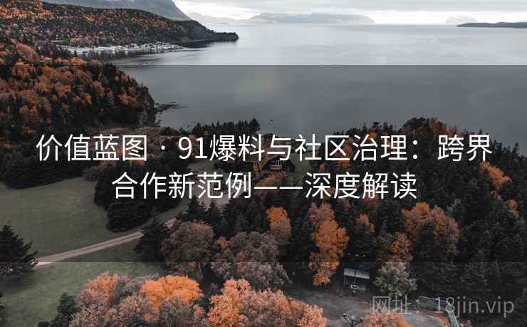 价值蓝图 · 91爆料与社区治理：跨界合作新范例——深度解读  第1张