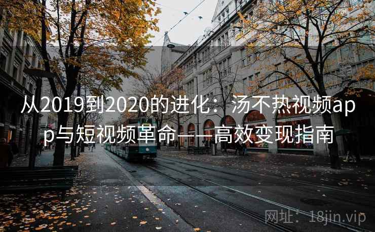 从2019到2020的进化：汤不热视频app与短视频革命——高效变现指南  第1张